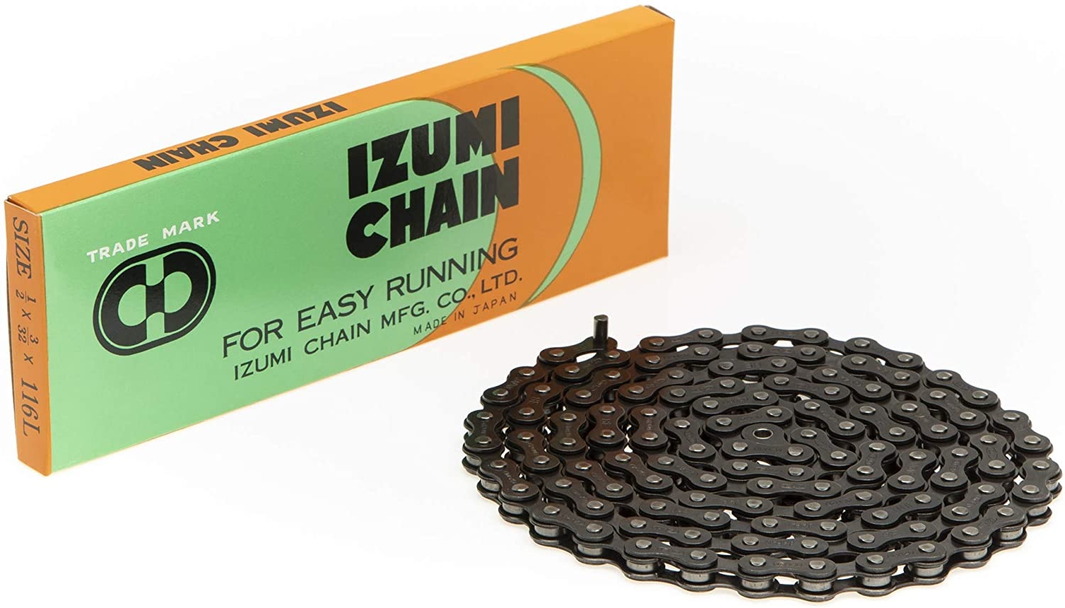 IZUMI 1/2 x 3/32 - 5/6/7 - 8 Speed - 116L , Black Chain