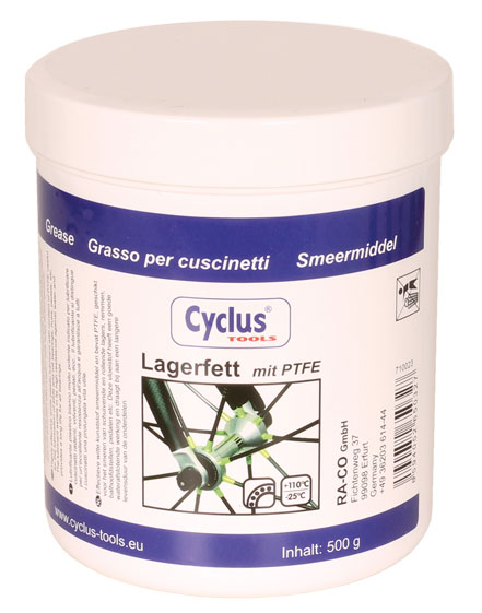 CYCLUS TOOLS white grease with PTFE for hubs, bearings, etc. - 500g can